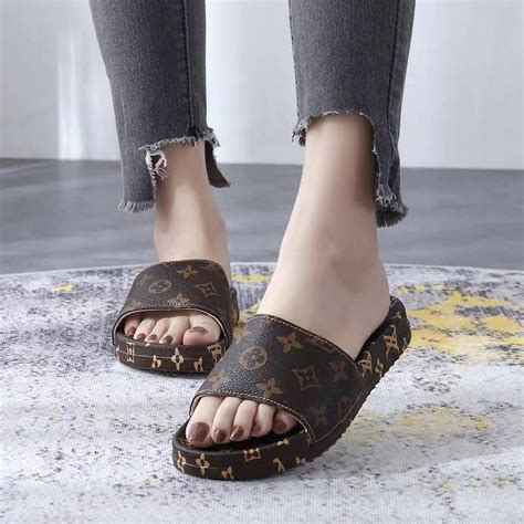 lv slippers prijs|lv slippers women.